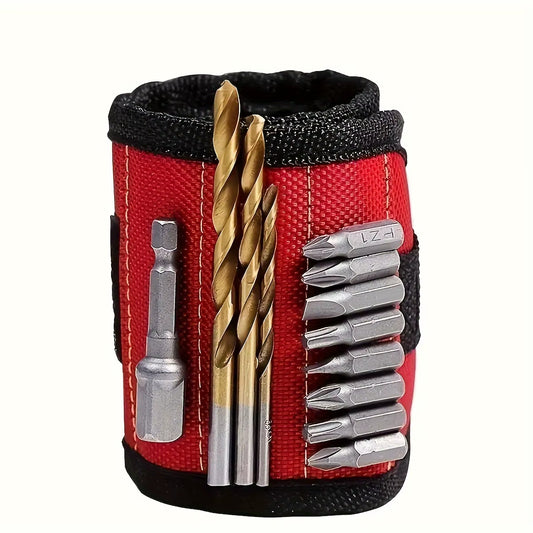 Magnetic Wristband for Holding Screws,Nails, Drilling Bits,Wrist Tool Holder Belts with Strong Magnets Cool Gadgets