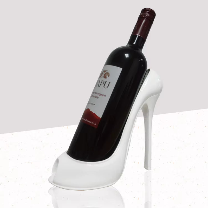 Creative Resin High-Heeled Shoes Shape Wine Bottle Holder Stand Wine Rack Ornaments Living Room Bar Wine Cabinet Decoration Gift