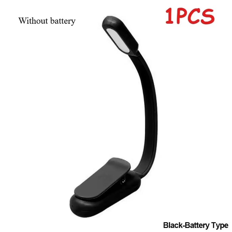 LED Desk Lamp Mini Book Light 3 Brightness Levels USB Rechargeable Clip on Study Lamp for Bedroom Dormitory Travel Reading