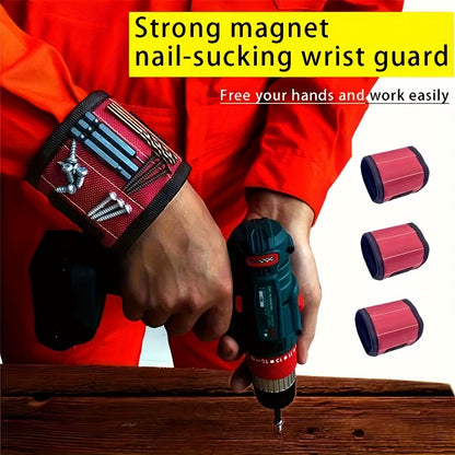 Magnetic Wristband for Holding Screws,Nails, Drilling Bits,Wrist Tool Holder Belts with Strong Magnets Cool Gadgets
