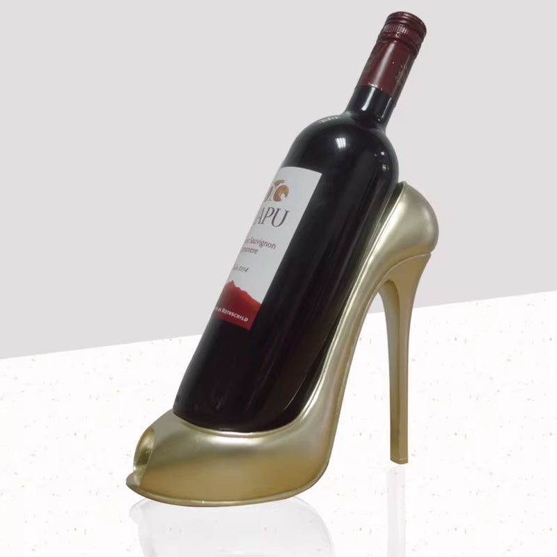 Creative Resin High-Heeled Shoes Shape Wine Bottle Holder Stand Wine Rack Ornaments Living Room Bar Wine Cabinet Decoration Gift