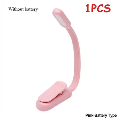 LED Desk Lamp Mini Book Light 3 Brightness Levels USB Rechargeable Clip on Study Lamp for Bedroom Dormitory Travel Reading