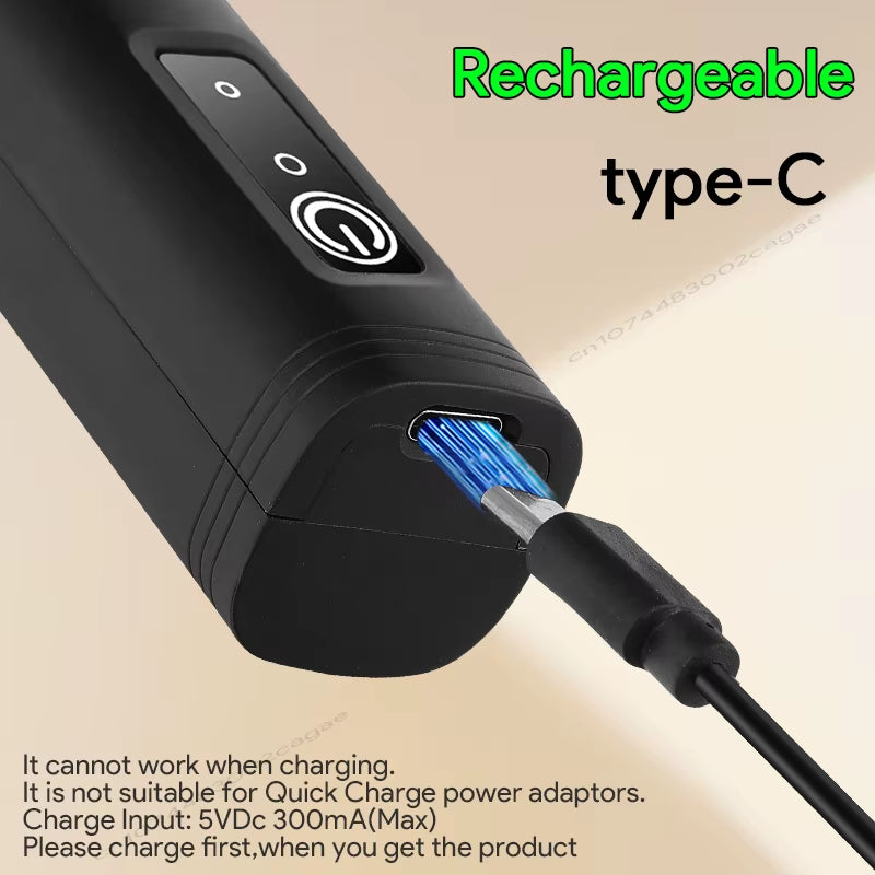 Electric Milk Frother USB Rechargeable Handheld Egg Beater 3 Speeds Foam Maker Mixer Coffee Drink Frothing Wand Foamer Kitchen