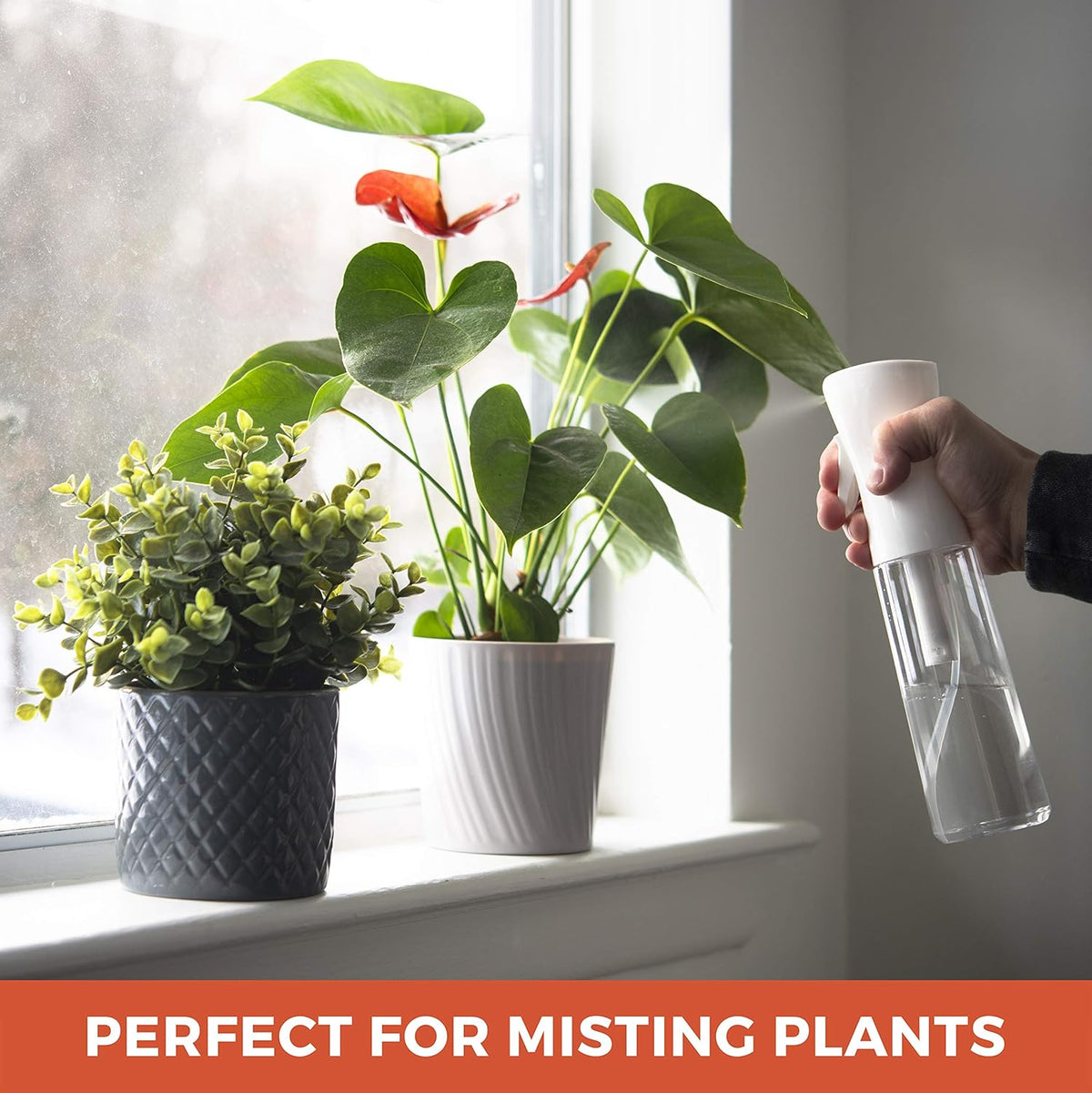 Continuous Fine Mist Spray Bottle for Hair Styling, Pet Care, Plant Maintenance, Cleaning, and Skin Hydration