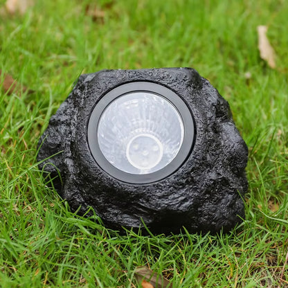 LED Solar Energy Warm Light Outdoor Garden Lawn Decoration Waterproof Lighting Garden Spotlight Solar Simulation Stone Light