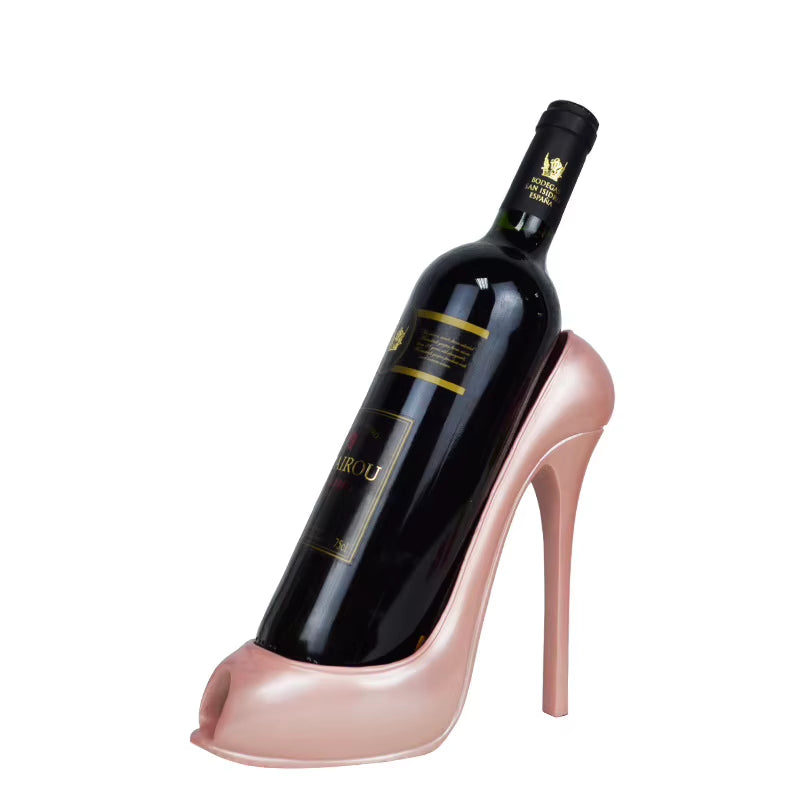 Creative Resin High-Heeled Shoes Shape Wine Bottle Holder Stand Wine Rack Ornaments Living Room Bar Wine Cabinet Decoration Gift